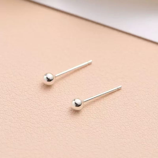 5mm Minimal Stud Earrings with Sterling Silver Posts