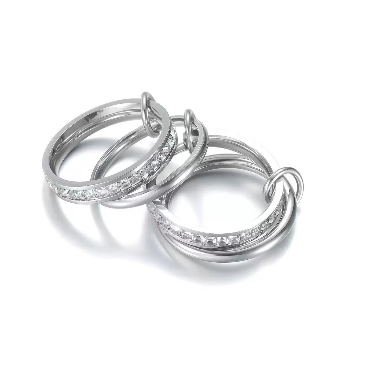 Multi-Layer Stacked Ring in Titanium Steel