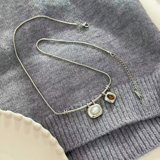 Titanium Steel Pendant Necklace for Women