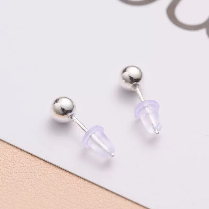 5mm Minimal Stud Earrings with Sterling Silver Posts