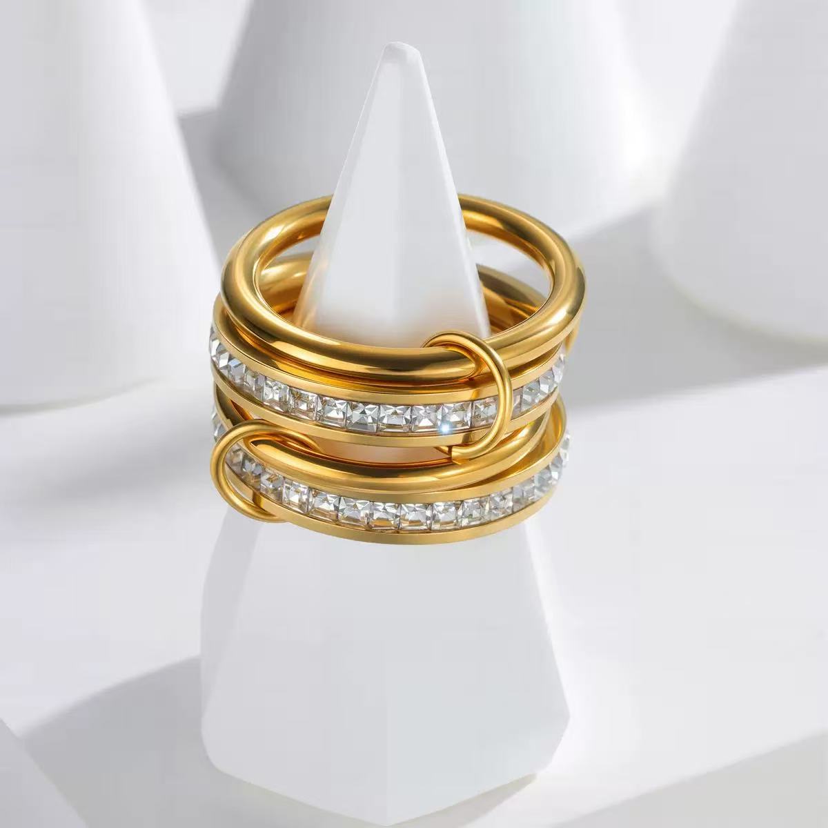Multi-Layer Stacked Ring in Titanium Steel