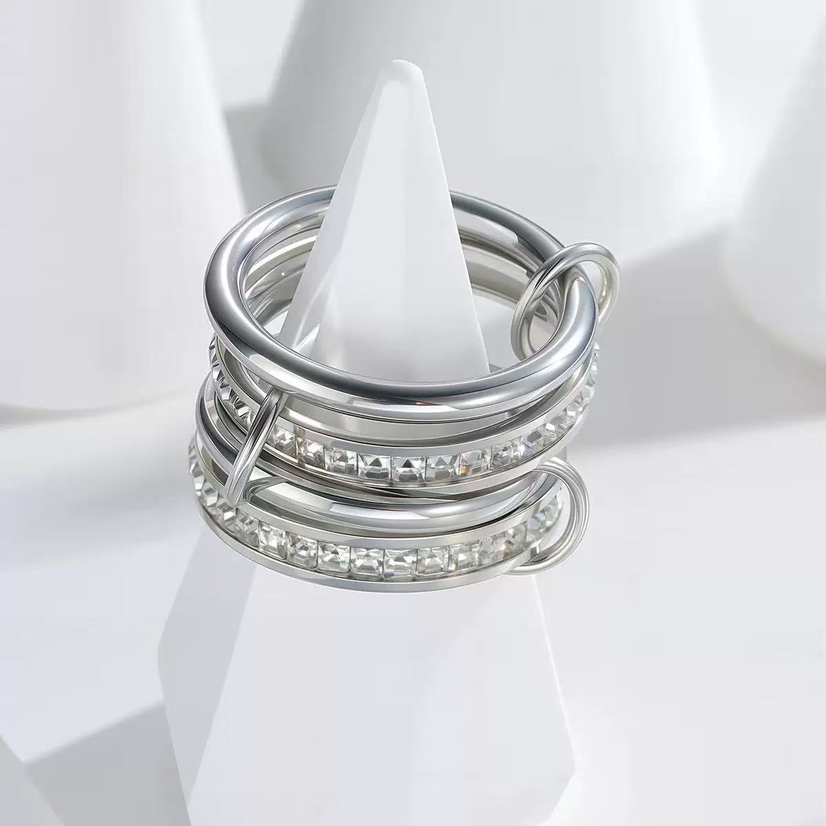 Multi-Layer Stacked Ring in Titanium Steel