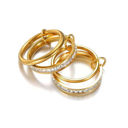 Multi-Layer Stacked Ring in Titanium Steel