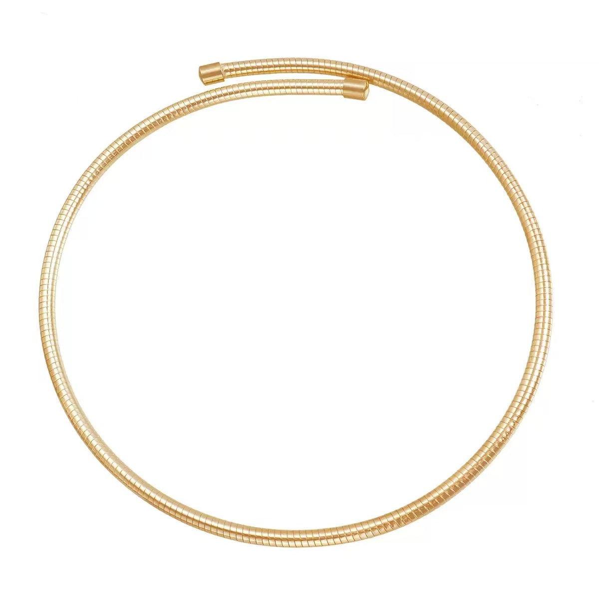 Round Choker Necklace in Copper Alloy